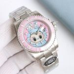 Clean Factory Rolex Submariner 3135 Pink Face Watch 40mm 